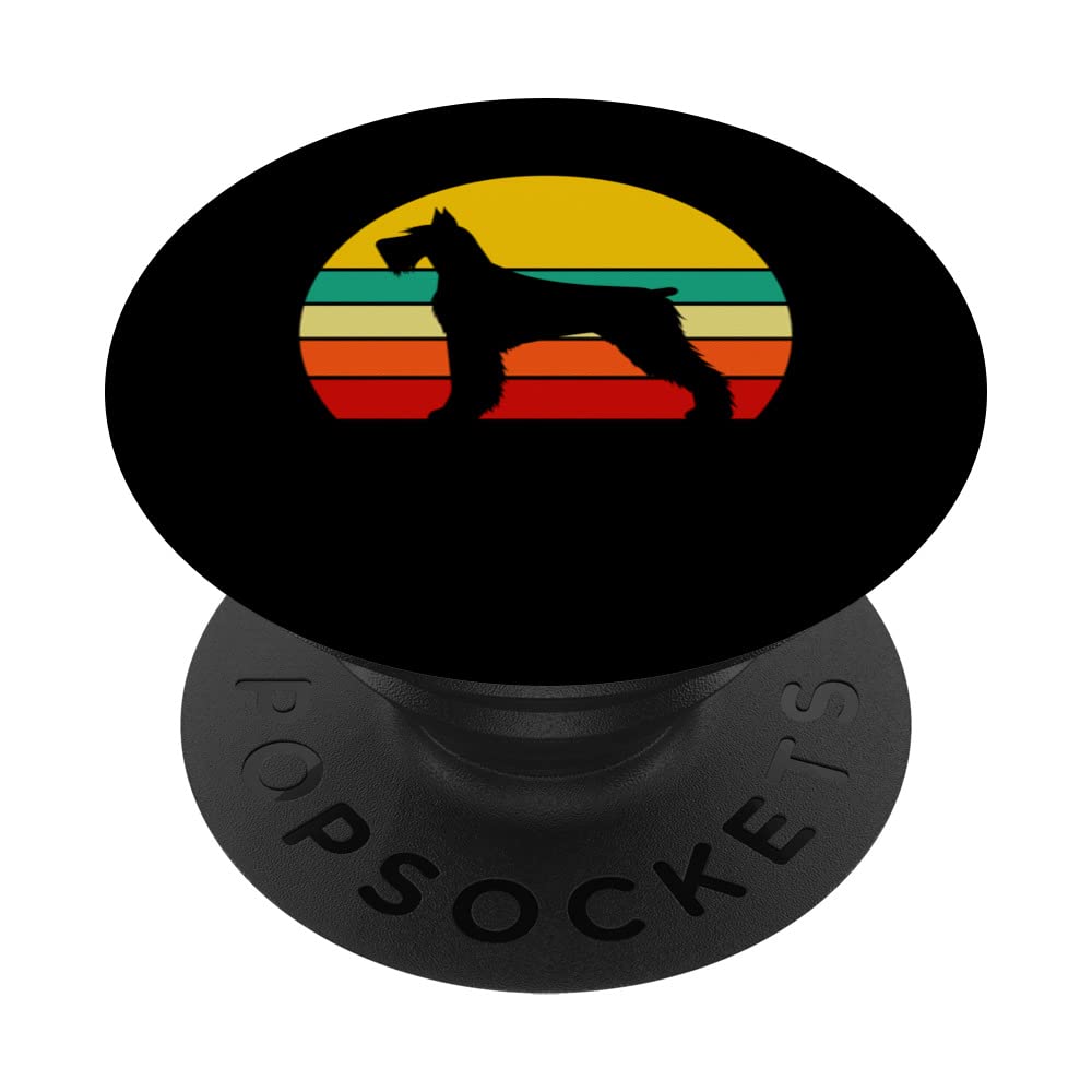 Lovely dog holder dog lover best Schnauzer dog mom PopSockets Swappable PopGrip