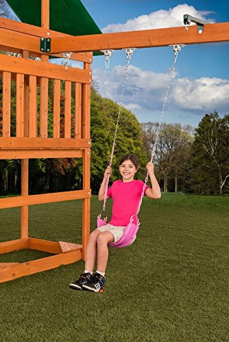 Beginner Swingset Seat With Chains 6 Colors 115lb Capacity 58...