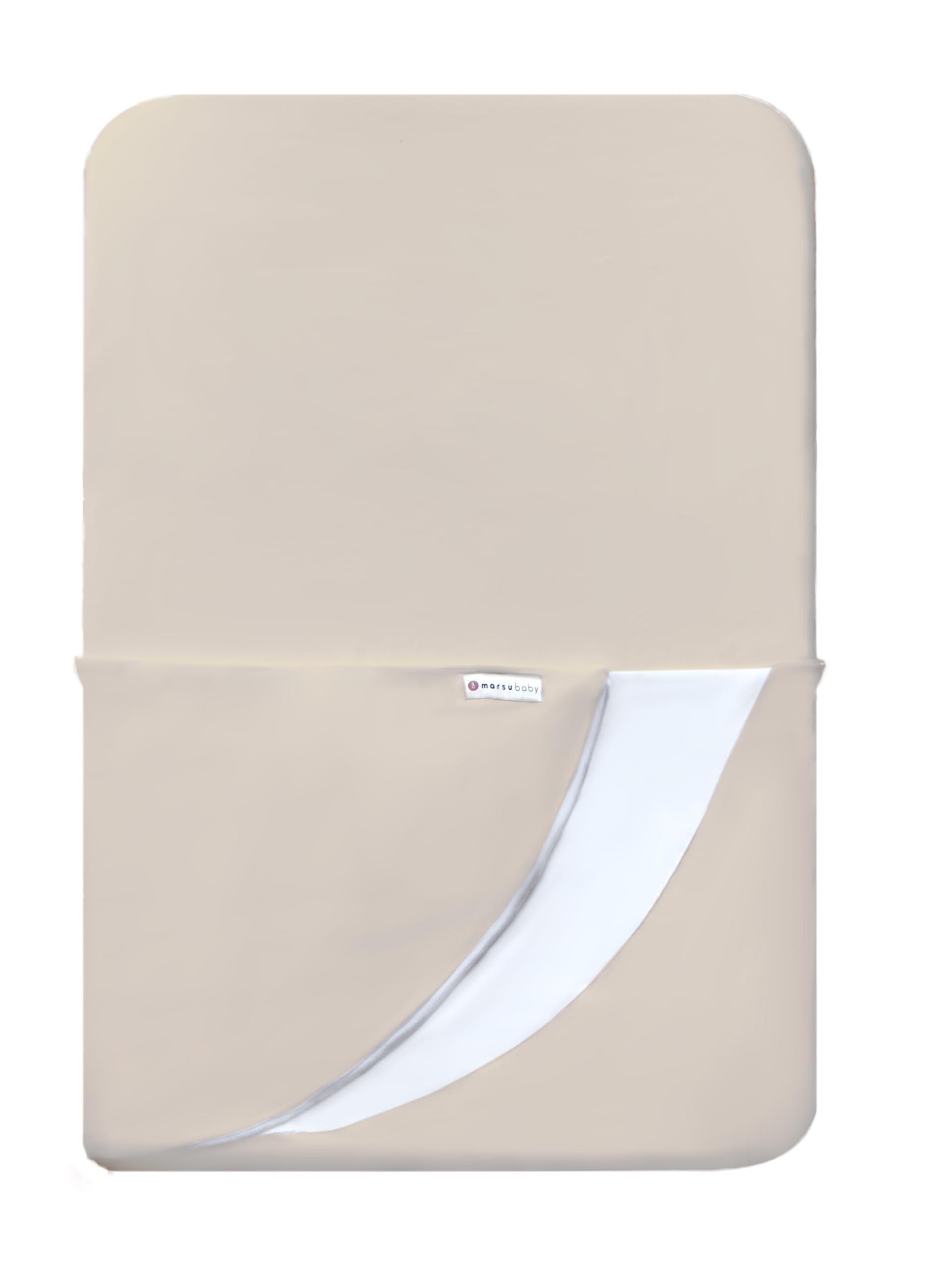 Photo 1 of Marsu Baby Wrap Sheet – Anti-Rollover Safe Sleep Blanket for Newborns – Fits Bedside Sleepers, Pack & Plays, Mini Cribs – Newborn Sleep Essential (Tan, Pack and Play or Mini Crib)
