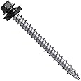Metal ROOFING SCREWS: (250) 10 x 2" Black Hex Head Sheet Metal Roof Screw. Self starting metal to wood siding screws. EPDM washer. Colored head
