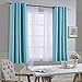 NICETOWN Blackout Shades for Bedroom Windows - (Teal Blue Color) Thermal Insulated Window Treatment Curtain Drape, Room Darkening Modern Drapery for Boy's Room, 52x63 inches, One Panel