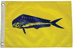 TAYLORMADE Taylor Made Products, Fisherman's Catch Flag, Fish Pennant, Nylon, 12 inch x 18 inch