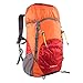 G4Free Lightweight Packable Hiking Backpack 35L Travel Camping Daypack Foldable (Orange/Red)