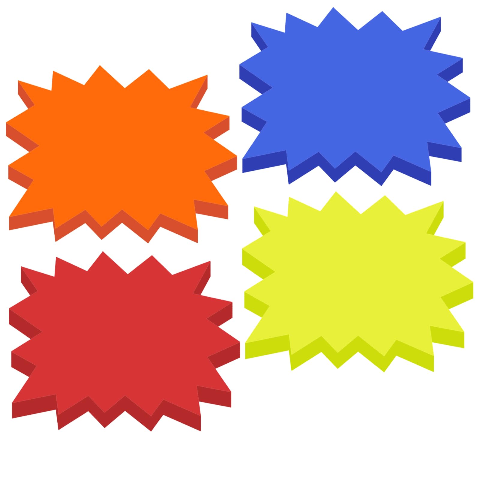 Price Labels Tags for Display, 200 Pcs Coloured Label Price Tag Signs Star Shape Prices Display Label for Store 7 x 9 cm