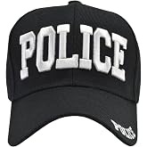 Police Hat Baseball Cap,One Size Black