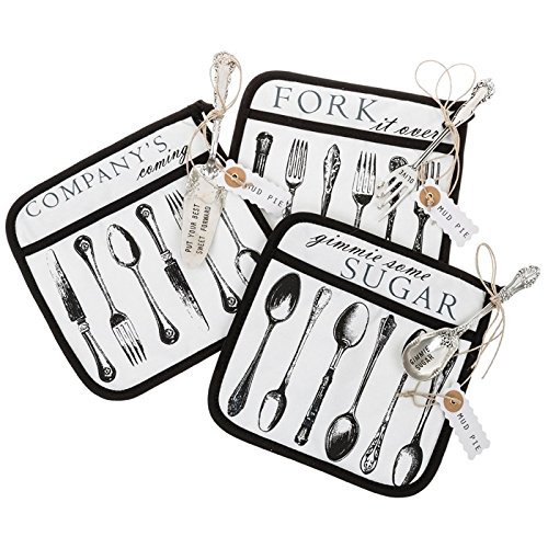 Mud Pie Circa Oven Gloves Set