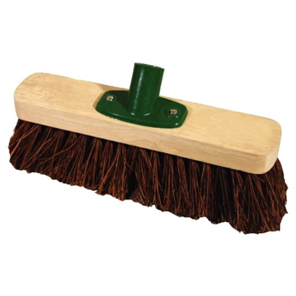 Jantex Stiff Bassine Wooden Broom Head - 12"