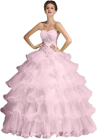 Laceshe Popular Ruche Dance Quinceanera Prom Dresses Ball Gown