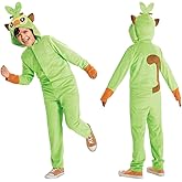 Pokemon Grookey Hooded Jumpsuit Classic Kids Costume