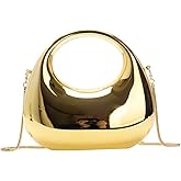 GSYPS Acrylic Handbags for Women Cute Acrylic Clutch Small Unique Purse Trendy Metal Evening Bag for Party Cocktail