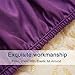 SONORO KATE Sheets Super Soft Microfiber 1800 Thread Count 18 Inch Deep Pocket 4 Piece Queen Size Purple