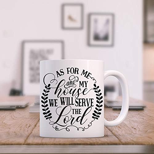 As For Me and My House We Will Serve The Lord Coffee Mug, Coffee Cup, Religious Mug, Christian Gift