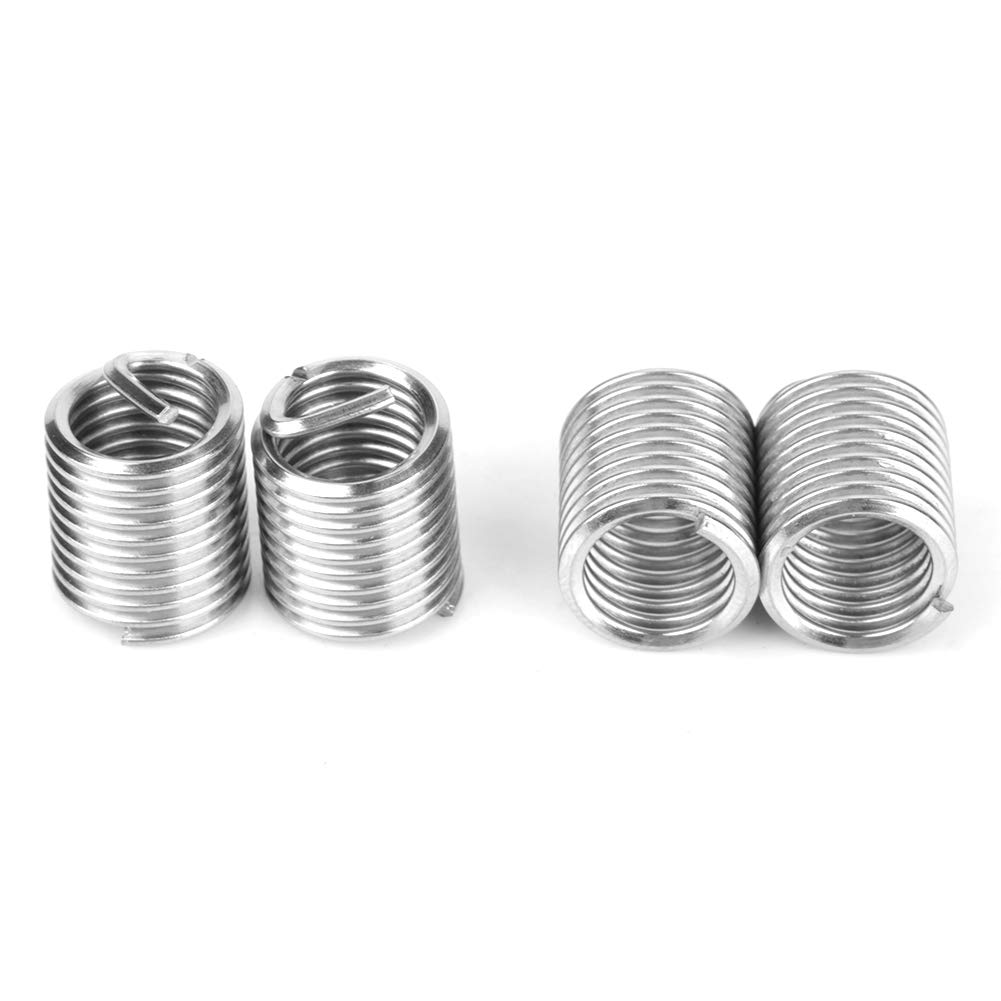 Threaded Insert, 50pcs Stainless Steel Coiled Wire Helical Screw Thread Inserts M8 x 2D Rivets Thread Repair Insert: Industrial & Scientific