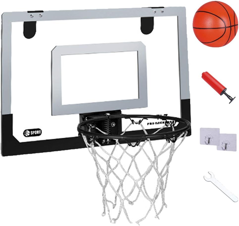 OUYA Mini Basketballkorb Set, 30 * 45cm Basketballkorb für Tür und Wand, perfektes Spielzeug für