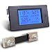 MICTUNING DC 6.5-100V 0-100A LCD Digital Display Ammeter Voltmeter Multimeter Volt Watt Power Energy Meter Blue with 100A 75mV Shunt