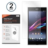 Sony Xperia Z Ultra Screen Protector, BoxWave [ClearTouch Anti-Glare (2-Pack)] Anti-Fingerprint Matte Film Skin for Sony Xperia Z Ultra