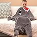 Fin Fun Shark Wearable Hooded Blanket for Kids - Kids Wearable Blanket Hoodie - Super Soft Polyester Snuggie, Cozy Blanket with Realistic Animal Details for Boys & Girls