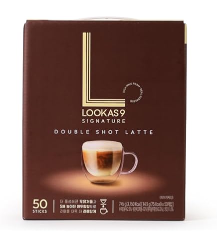Amazon.com: Namyang Lookas 9 Double Shot Latte Instant Coffee 14.9