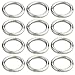 baotongle 10 Pcs Zinc Alloy Round Carabiner Spring Snap Clips Ring Buckle Locking Carabiners Trigger Spring Keyring Buckle for Bags, Purses, Keychain (Silver)