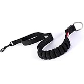 EzyDog Zero Shock Leash Extension, 24" Bungee Leash Extender - Black | Shock Absorbing Leash Extension, 24-Inch Length, Soft Touch Webbing, Traffic Control Handle, For Dogs That Pull