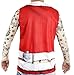 Funny Christmas Shirt with Tattoo Sleeves, Santa Top for Adults (Size Large)