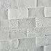 1 X 2 Carrara White Marble Split Faced Brick Mosaic Tile - 6