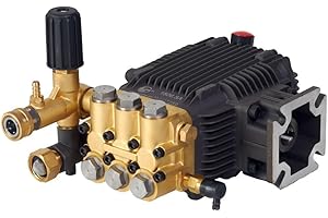 Canpump CF 3030 G Pressure Washer Pump – 3000 PSI, 3.1 GPM, 3/4″ Shaft, Horizontal, Triplex, External Unloader – Commercial Grade Replacement Power Washer Pump – For 6.5 HP Gas Engines