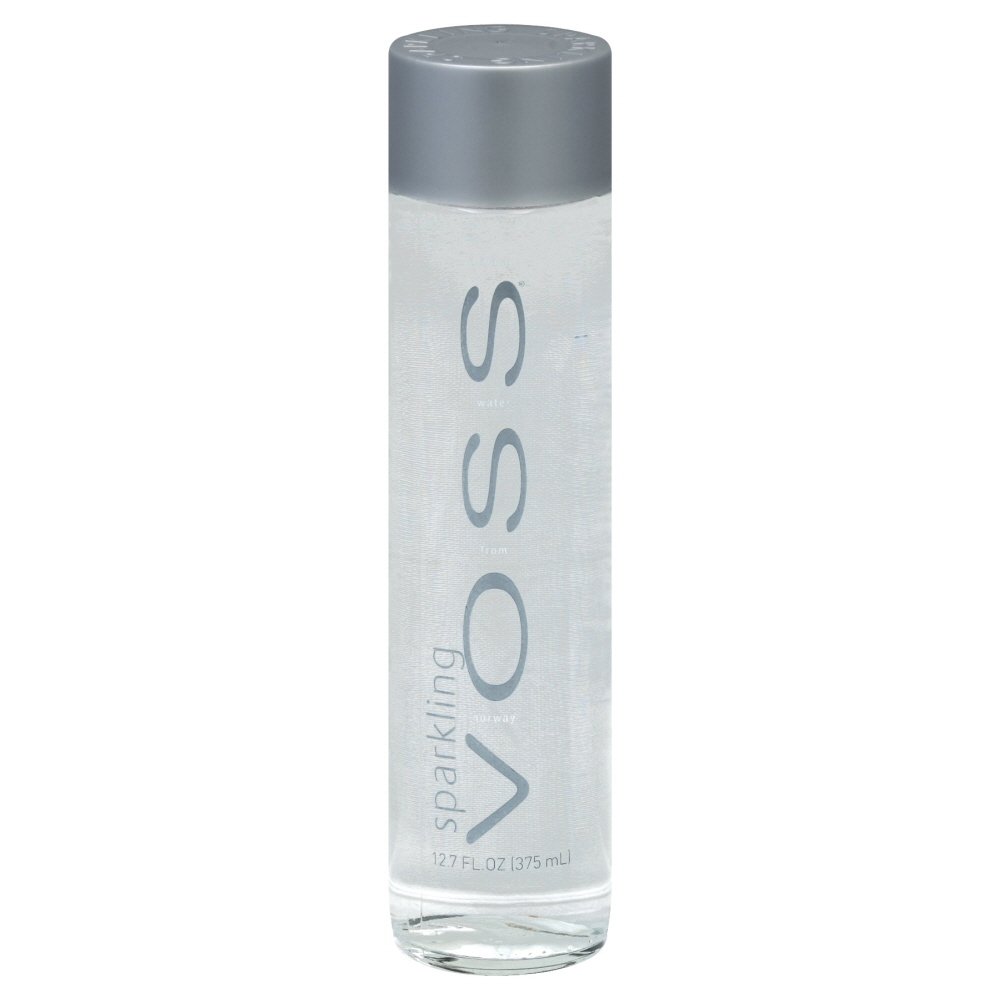 Voss Artesian Water (Sparkling) Glass Bottles, 27.1Ounce (Pack of 6