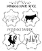 Country Rustic Rooster Gather Here Farmhouse Mylar Stencil- 8.5 x 11.5