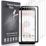 [3 Pack] LK Screen Protector for Google Pixel 3, Tempered Glass [HD-Clear][Anti-Scratch][Alignment Frame Easy Installation] with Lifetime Replacement Warranty