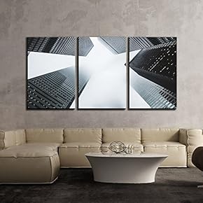 Highrise Buildings Architecture x3 Panels
