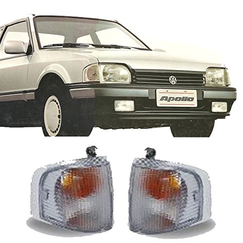 Lanterna Dianteira Pisca Ford Escort Verona Volkswagen Apollo 1987 a 1992 Cristal Lado Esquerdo
