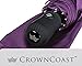 Crown Coast Eggplant Purple Travel Umbrella - 60 MPH Windproof Lightweight for Men Women and Kids, Compact Travel Umbrellas in Multiple Colors