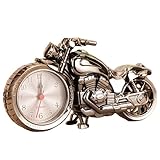 SEAHOME Creative Motorcycle Train Model Alarm Clock Motorbike Decoration Table Desk Time Clock Birthday Gift