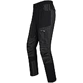 fit space Men's Reinforced Hiking Pants Tapered Zip Off Trekking Pants Convertible Vented