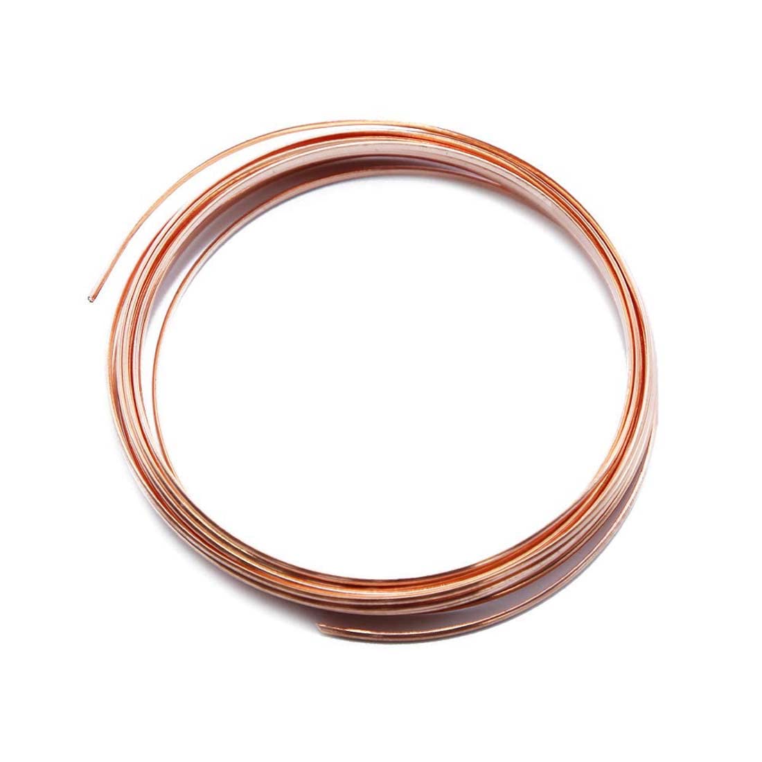 99.5% Pure Copper Wire Round Bare Copper Wire,9 Gauge Jewelry Making Beading Floral Craft Wire (Length 3.28Ft)