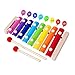 Subay Colorful 8 Tones Hand Knock Xylophone with 2 Wooden Mallets --Inspire Children's Talent for Music!