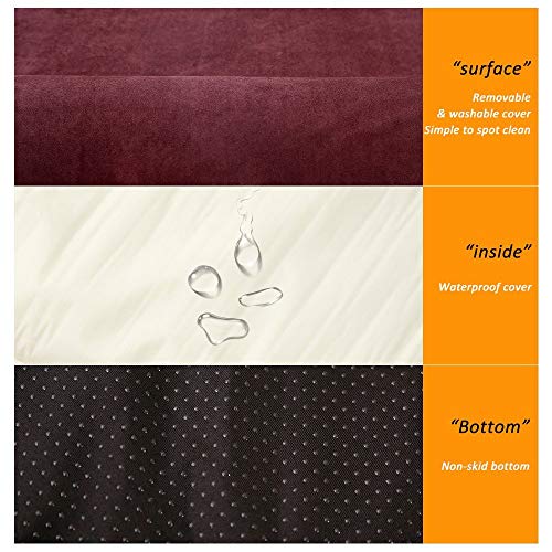 Laifug Orthopedic Memory Foam Extra Large Dog Bed Pillow(50"x36"x10