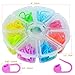 104 PCS Locking Stitch Markers, baotongle Knitting Crochet Locking Stitch Markers Knitting Stitch Counter Crochet Stitch Needle Clip with Compartment Box