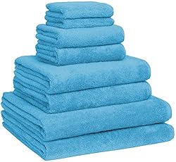 Luxury Extra Large 8-Piece Turkish Towel Set with 4