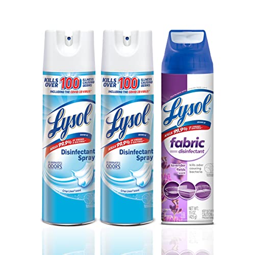Lysol Disinfectant Spray + Fabric Disinfectant, Sanitizing and