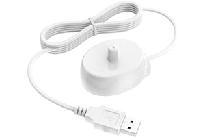 MDFORME USB A Charger for Oral B Electric Toothbrush iO Series iO2 iO3 iO4 iO5 iO6, Genius X 7500, Smart/Pro/Vitality | 5V Replacement 3757 Induction Charging Base | Waterproof | Protable for Travel - USB-A