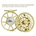 Piscifun Blaze Mid Arbor Fly Fishing Reel with CNC-machined Aluminum Alloy Body 5/6 Gold