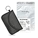 Naviurway Key Fob Signal Blocking Bag Auto RFID Blocking Holder Anti-Hacking Security Bag for Car Smart Keyless Entry Remote Fob Controller Black