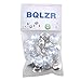BQLZR 20mm Dia Clear Crystal Diamante Round Buttons Tufting Sofa Upholstery Headboard Pack of 20