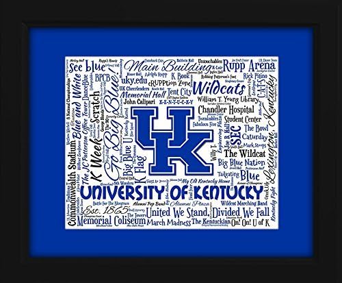 University of Kentucky 16x20 Art Piece - Beautifully matted and framed behind glass