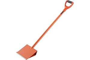 VEVOR Shingle Shovel 1 Pack, D-Grip Handle Shingle Roof Ripper, High Hardness 45# Steel & Lightweight Easy Tearing Off Roofin