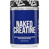 Pure Creatine Monohydrate – 200 Servings - 1,000 Grams, 2.2lb Bulk, Non-GMO, Gluten Free, Soy Free. Aid Muscle Growth &amp; Strength Gains, No Artificial Ingredients - NAKED CREATINE