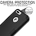 TOPSKY Compatible with iPhone 7 Plus Case Three Layer Shockproof Heavy Duty High Impact Resistant Hybrid Protective Cover Case for Apple iPhone 7 Plus 5.5 inch,Black