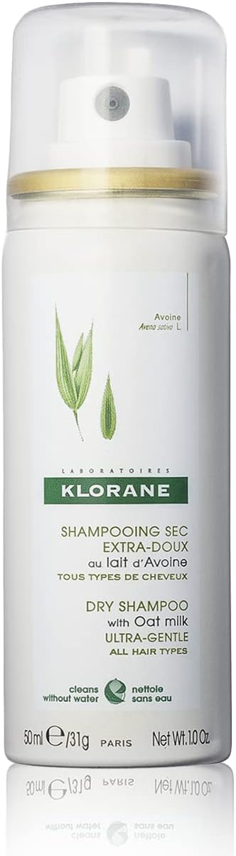 Klorane Dry Shampoo with Oat Milk Spray 50ml Frequent Use Cleans Hair Without